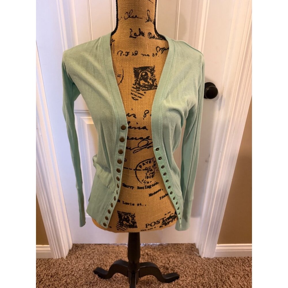 Light green lightweight cardigan